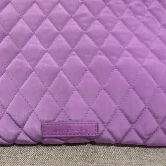 NWT vera bradley grand traveler duffel bag mokara orchid lilac lavender purple - Picture 3 of 9